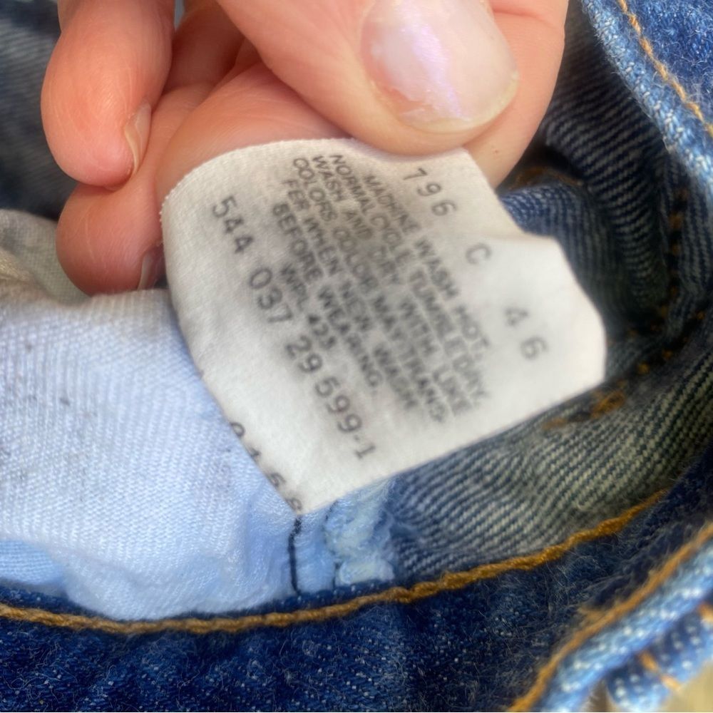 Levi's 17501 vintage made in USA Women's High Rise Jeans in Deep Blue size 11 - Picture 6 of 14